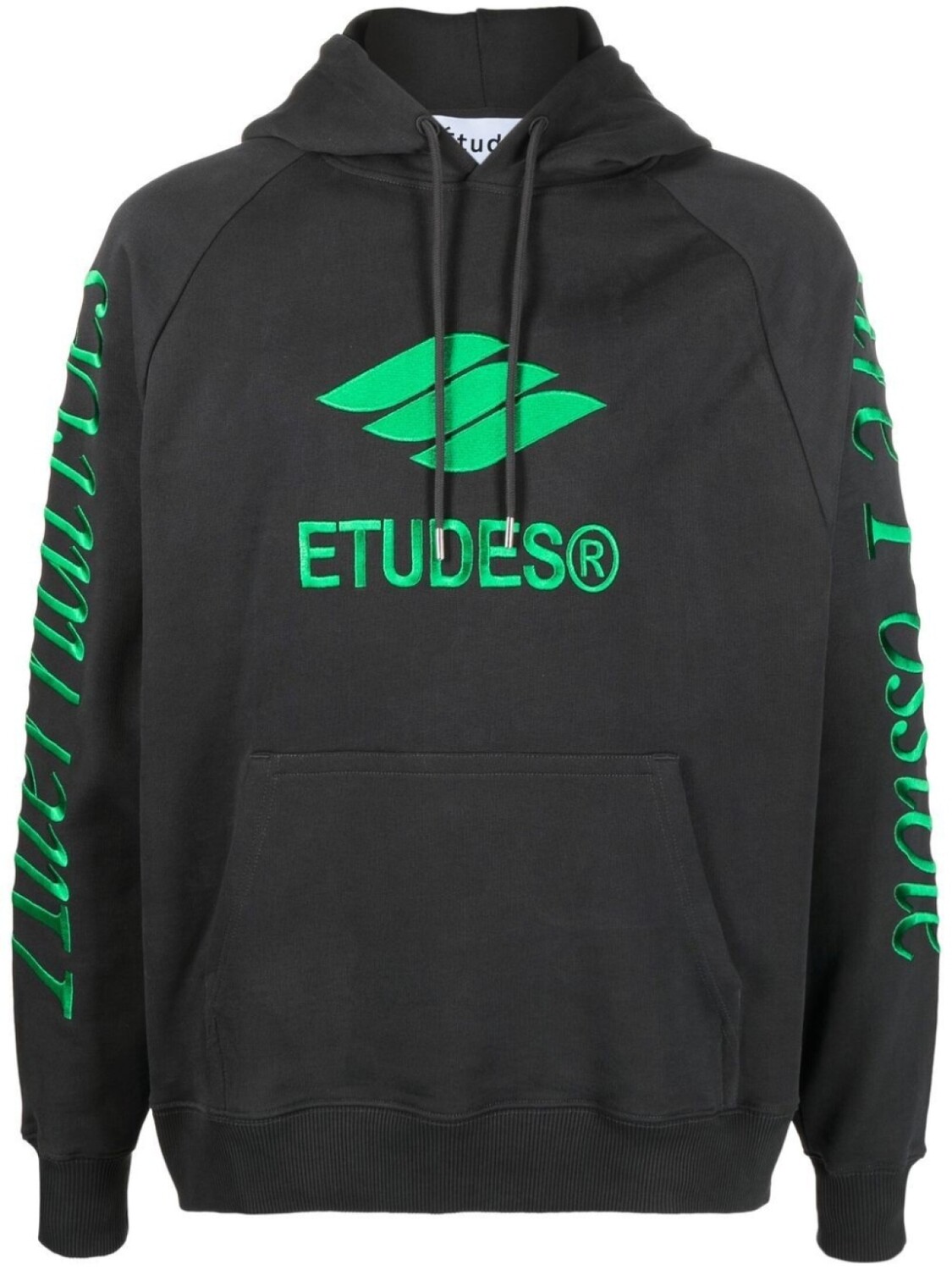 

Etudes худи Racing Eco с вышитым логотипом, черный