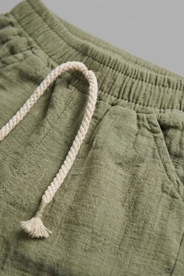 Детские брюки для мальчиков хлопковые Logo Aksesuar, Khaki — фото 3