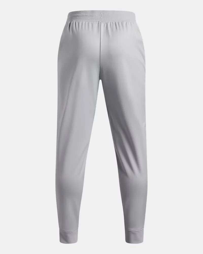 Брюки для мальчиков с внутренним швом 63,5 см, на кулиске, UA Pennant UnderArmour, Mod Gray Light Heather/White — фото 2