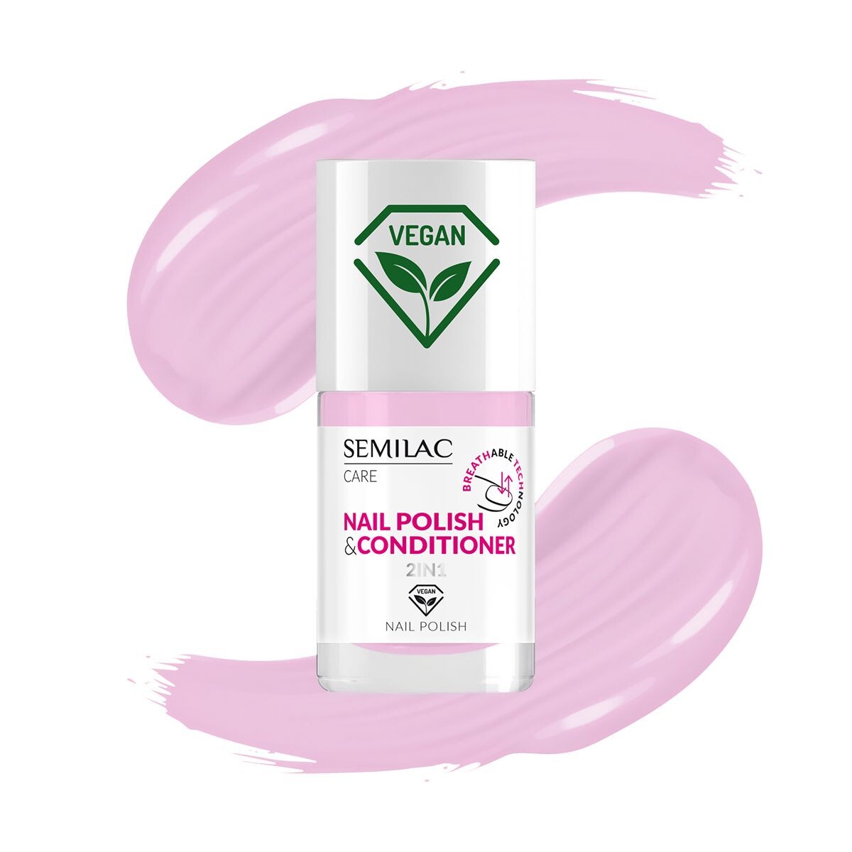 

Semilac Breathable Technology 2w1 лак для ногтей с кондиционером, 035 Semilac