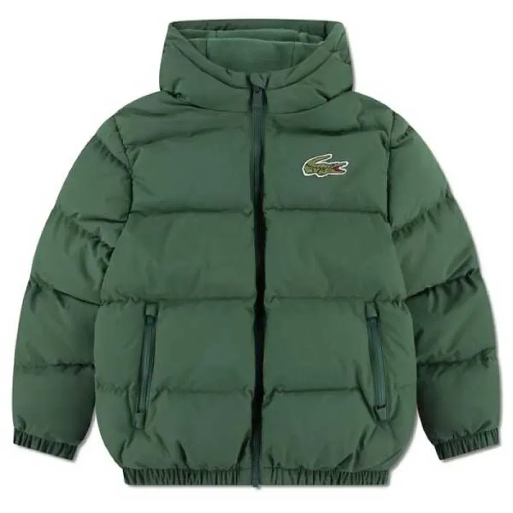 Пуховик Core Puffer Lacoste Kids, зеленый