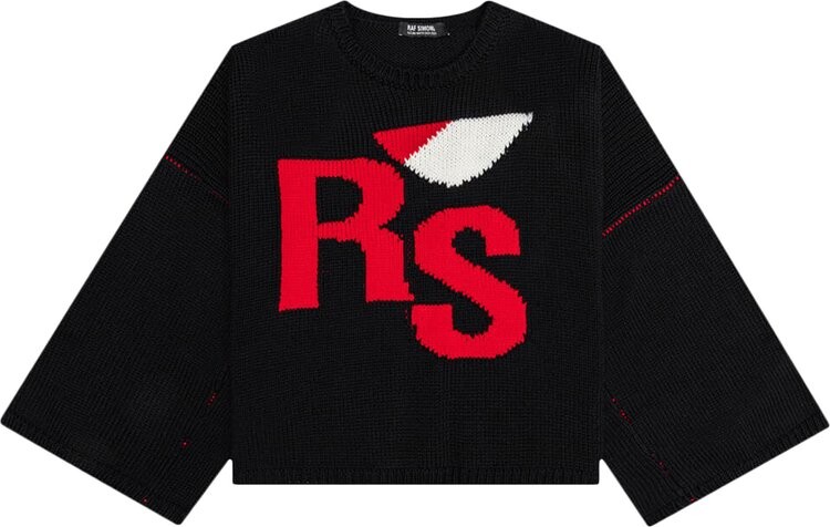 

Джемпер Raf Simons Cropped RS Knit 'Black', черный