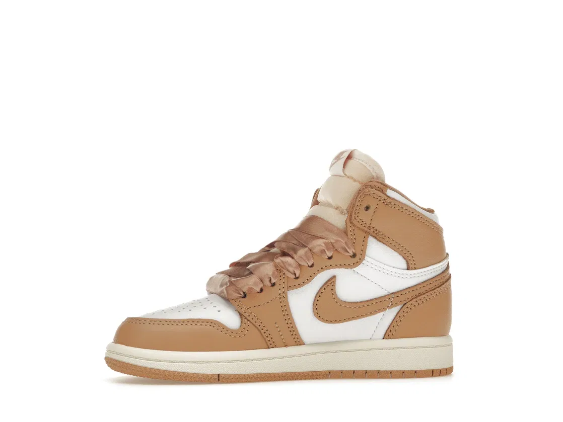 Детские кроссовки с высокой посадкой Jordan 1 Retro High OG Jordan, Praline/White/Sail — фото 3