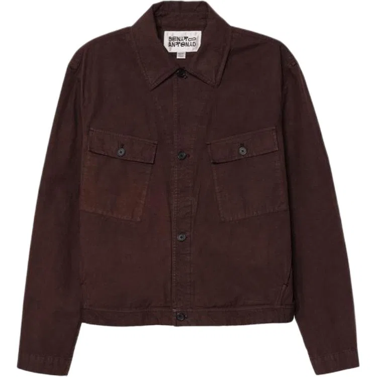 Мужская куртка-бомбер с воротником-стойкой Moderate Straight Fit Brown ZARA, Brown
