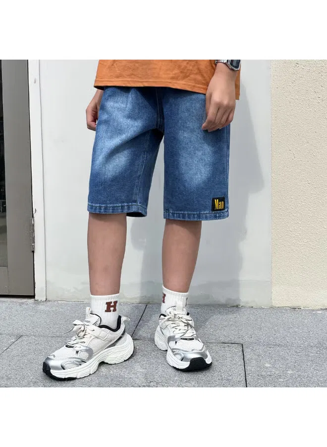 Jeanswest Шорты джинсовые свободного кроя с высокой посадкой, синий — фото 2