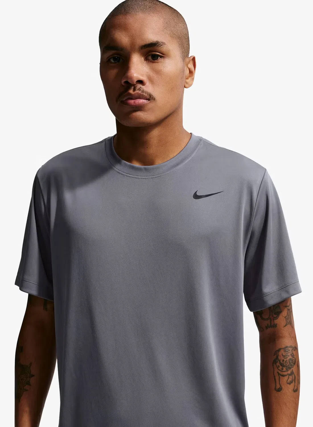 Футболка с технологией Dri-FIT Nike, серый — фото 3