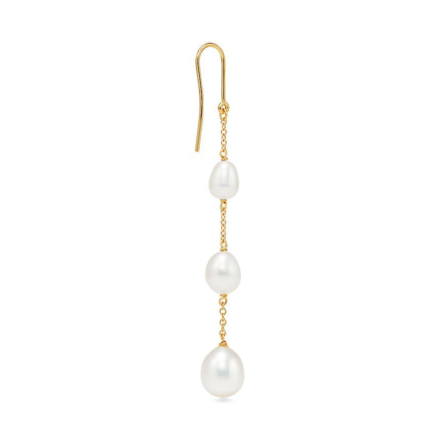 Серьги Tiffany & Co. Elsa Peretti Pearls by the Yard, золото — фото 3