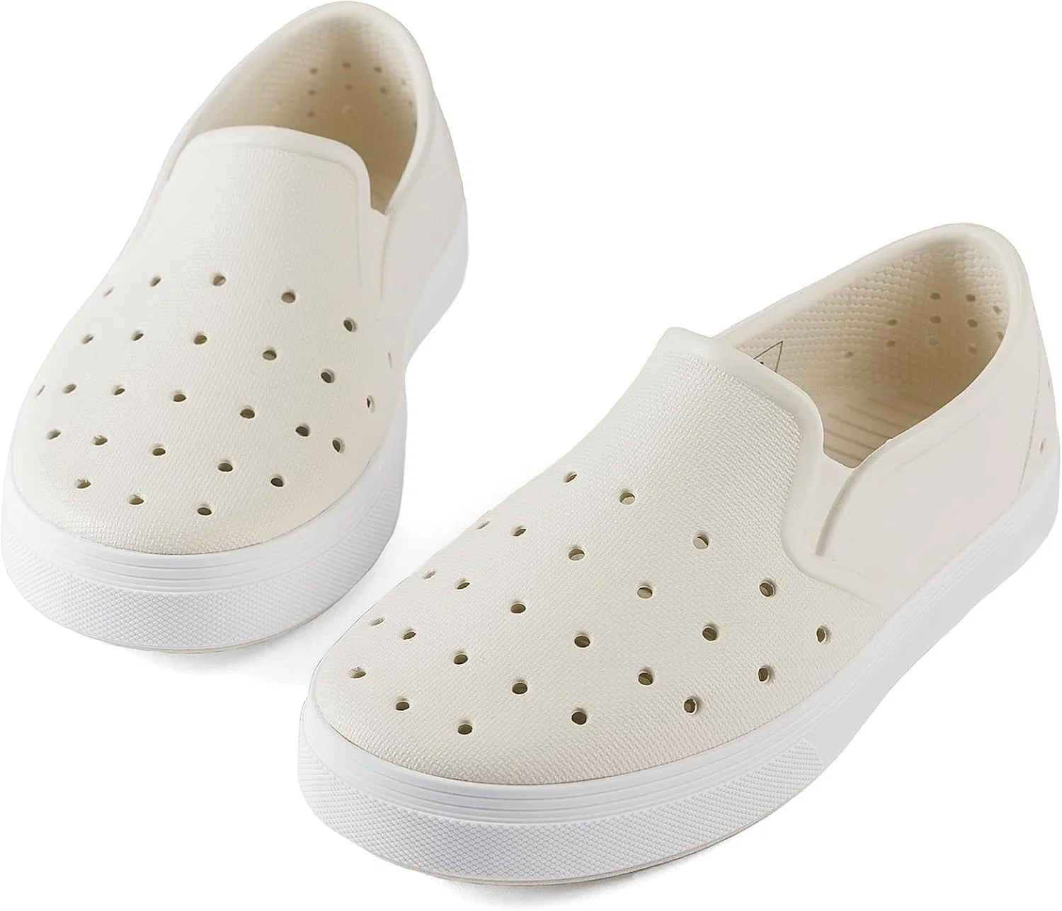 Детские слипоны-лоферы для мальчиков водонепроницаемые People Footwear, Slater Kids Picket White/Yeti White — фото 2