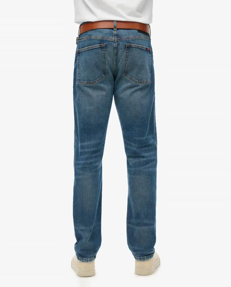 Мужские джинсы slim straight винтажные Superdry, Синий — фото 3