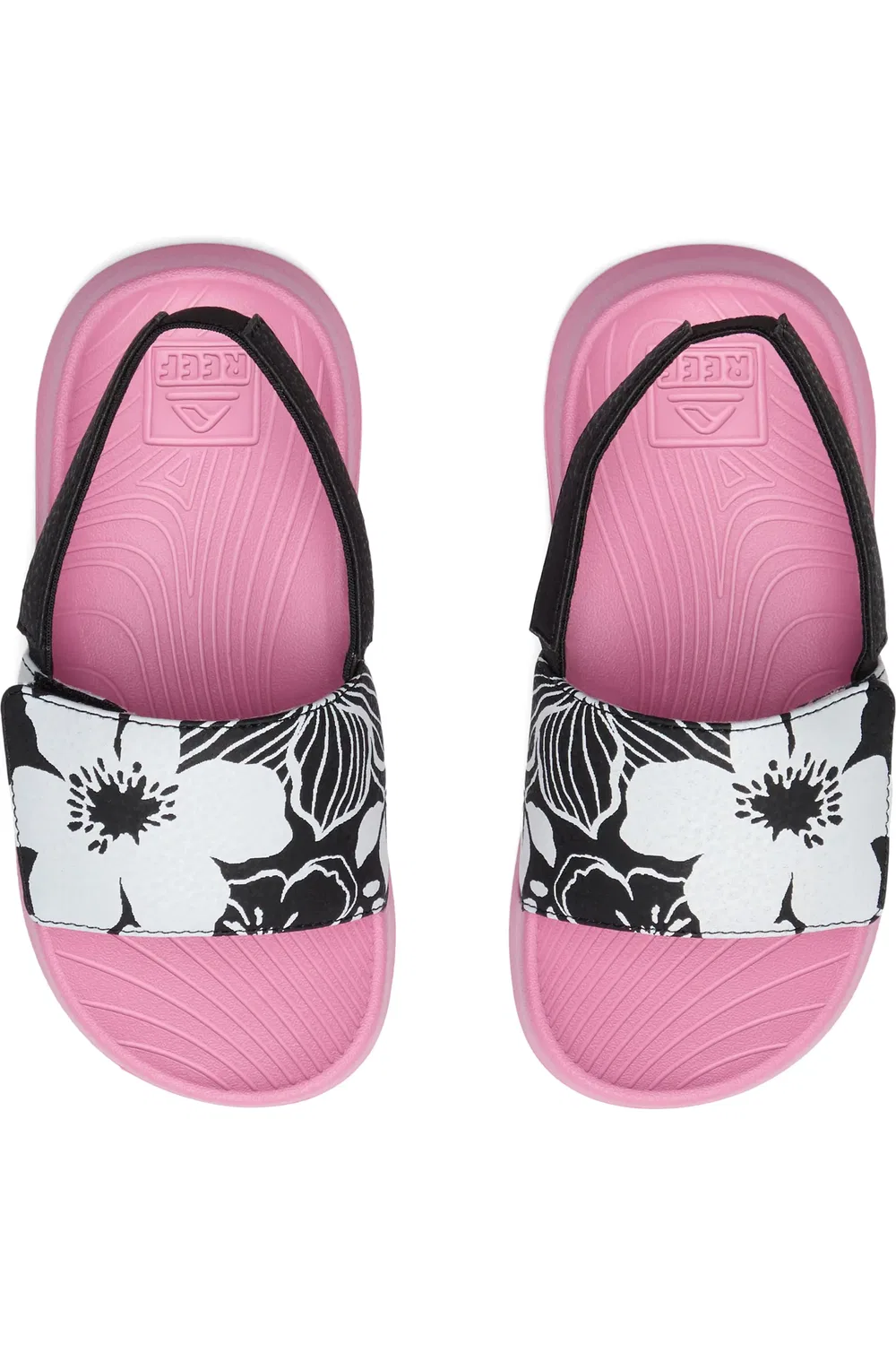 Сандалии детские регулируемые Little Salty Slingback Reef, черный/розовый — фото 3
