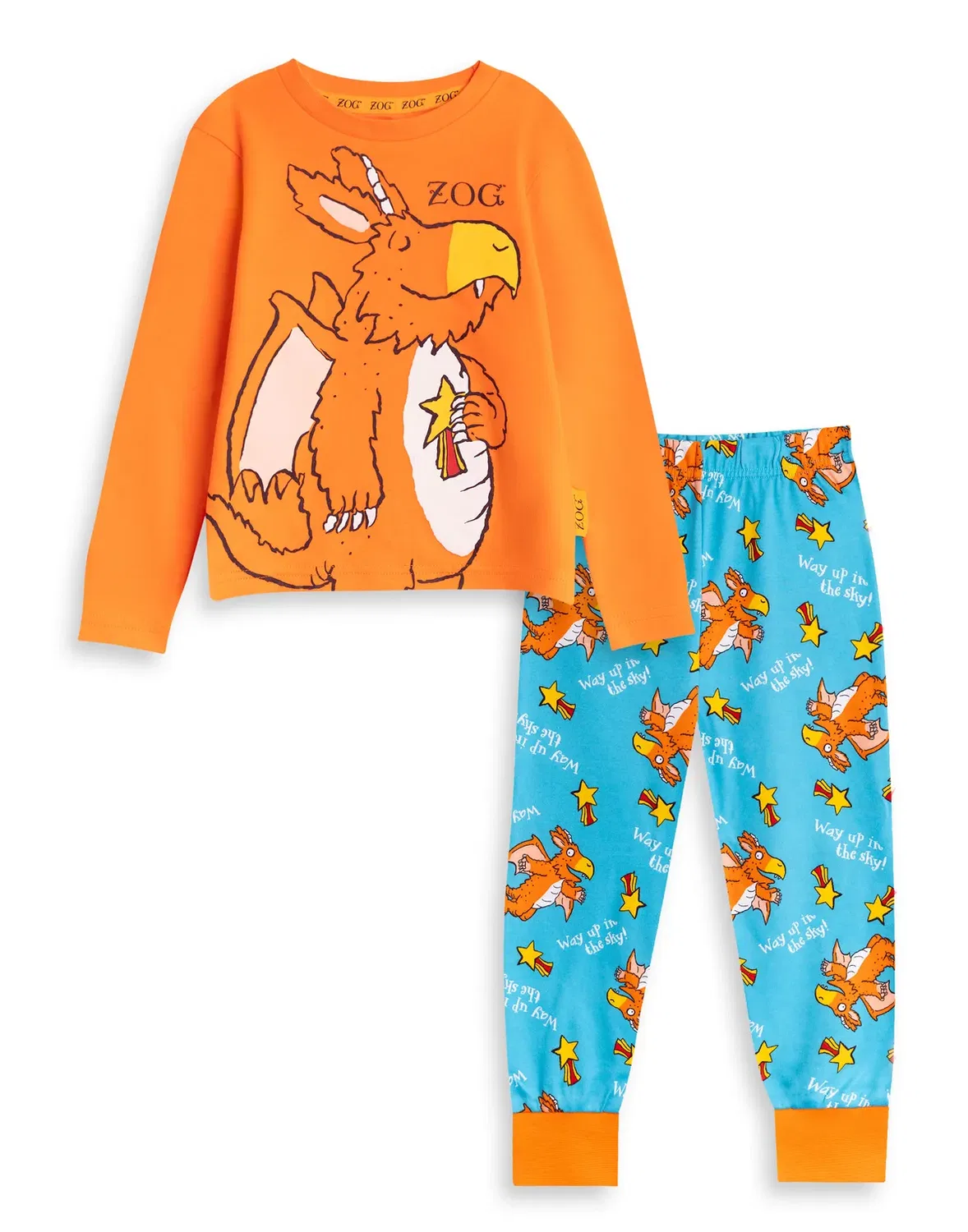 Детский комплект пижамы с длинным рукавом и длинной штаниной, модель Long sleeve long leg pyjama set, Gruffalo & Friends, Orange