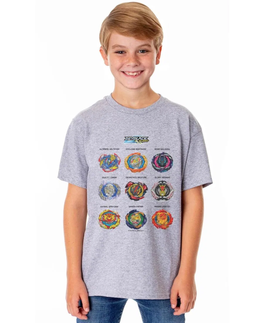 Футболка с принтом Battle Crewneck Beyblade, Grey