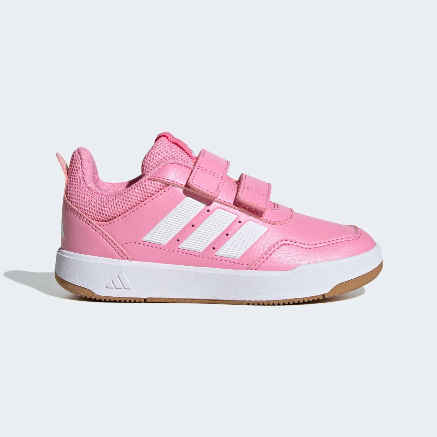Детские кроссовки на липучках Adidas Sportswear, Bliss Pink/White — фото 2