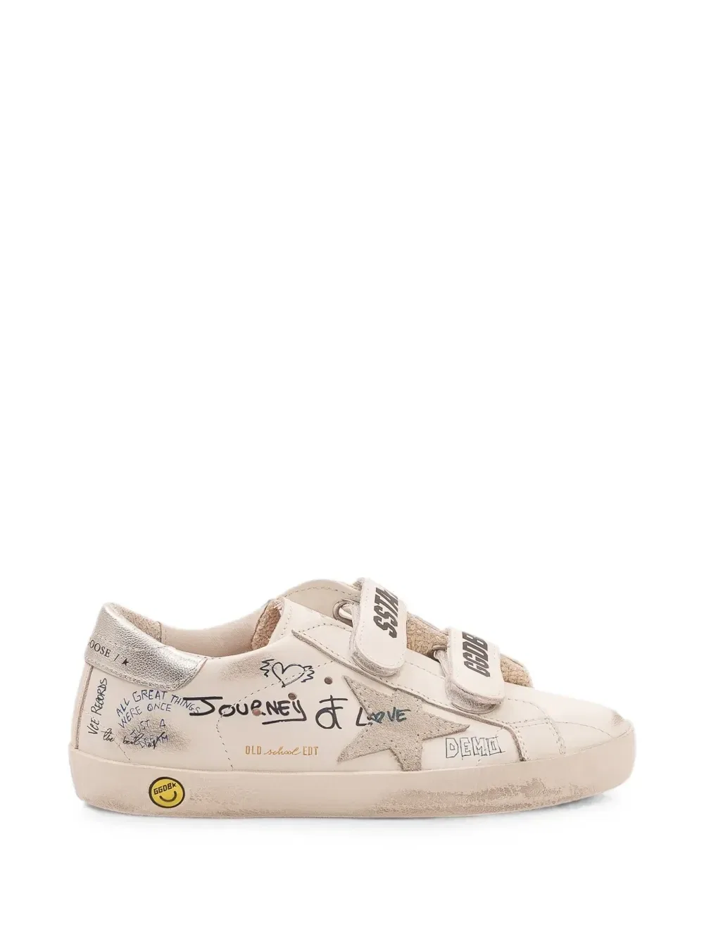Кеды Old School Golden Goose Kids, бежевый