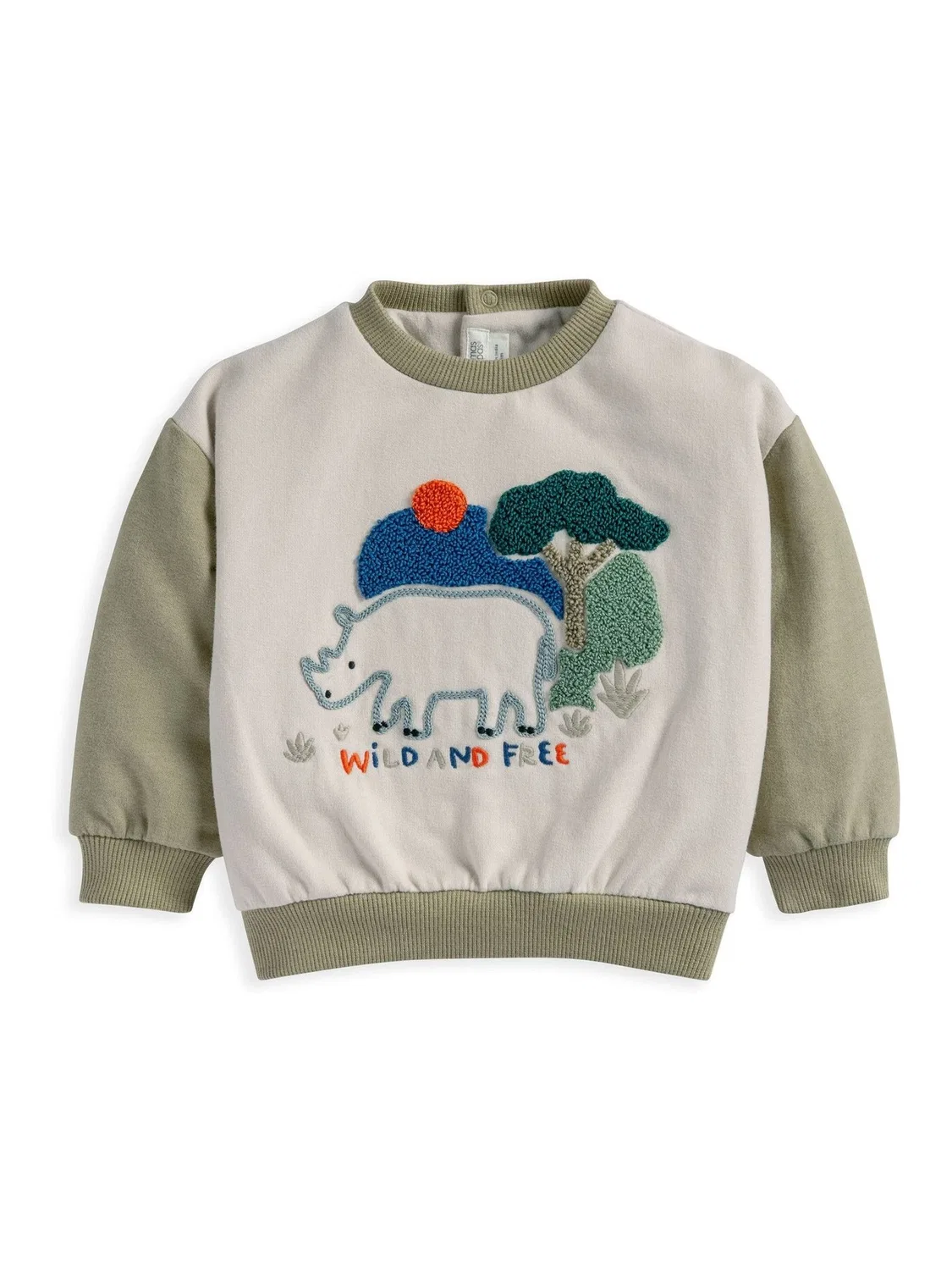 Свитшот мальчика Wild & Free Mamas & Papas, коричневый — фото 2