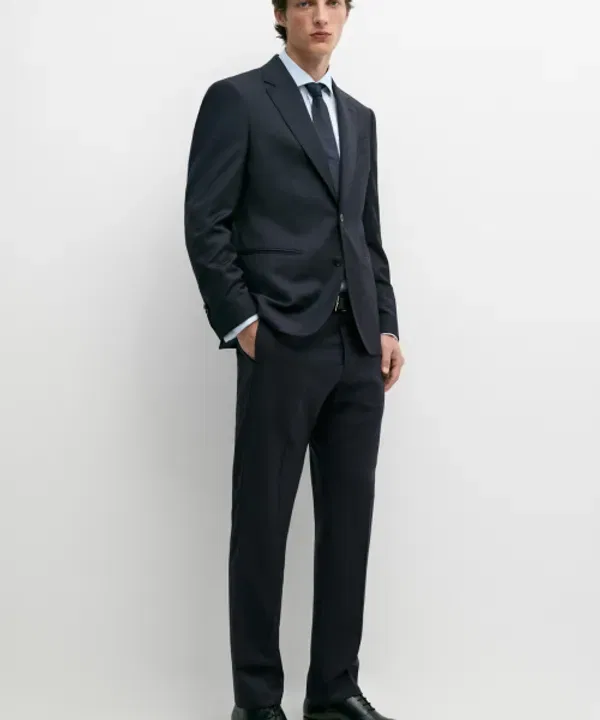 Классические брюки из шерстяной смеси, Massimo Dutti — фото 2