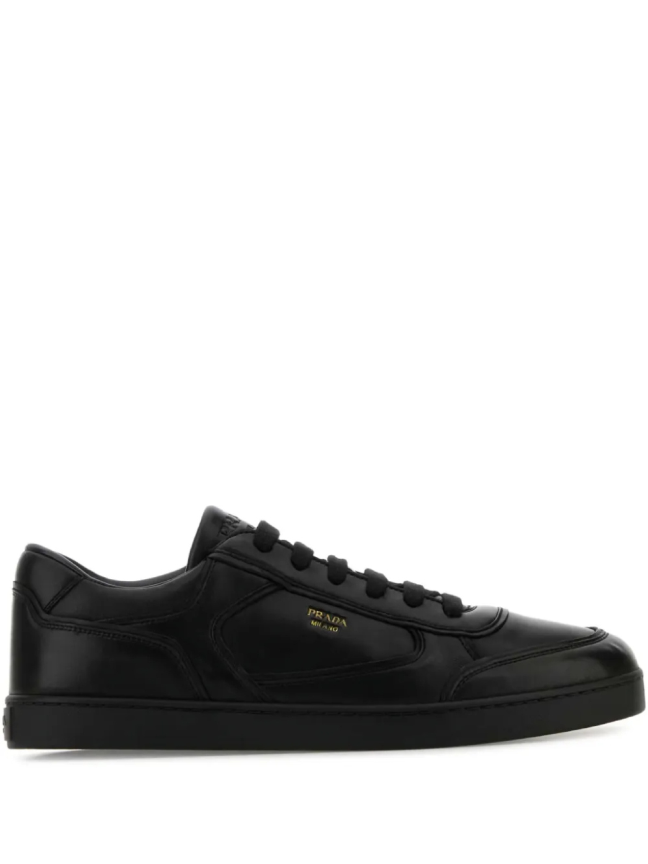 

Кожаные кроссовки Prada, черный
