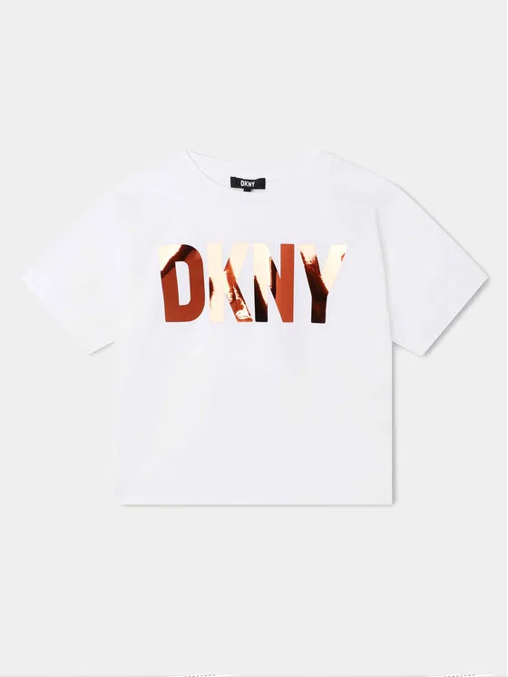 Футболка regular fit D35T08 S Dkny, белый — фото 2