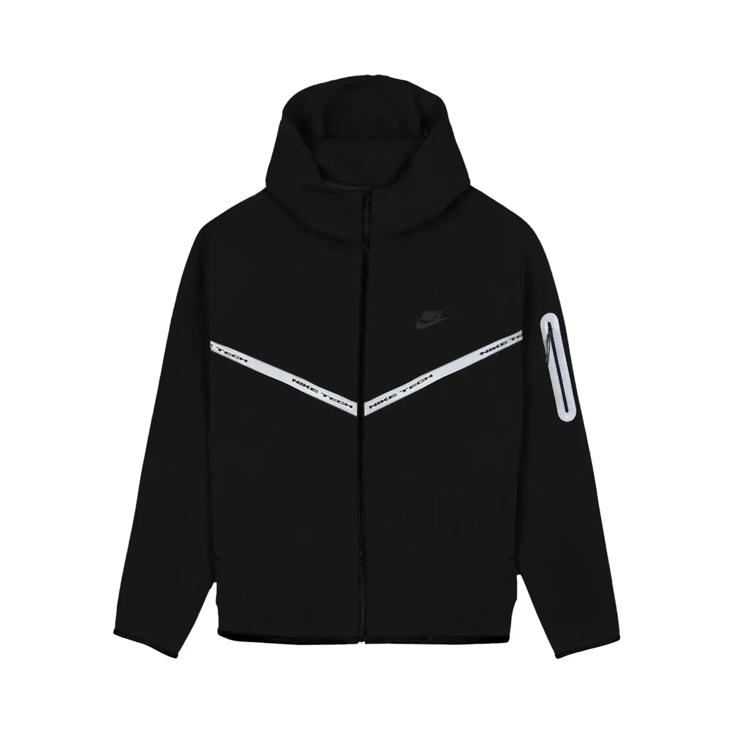 Светоотражающая куртка Nike Tech Fleece Windrunner, черный