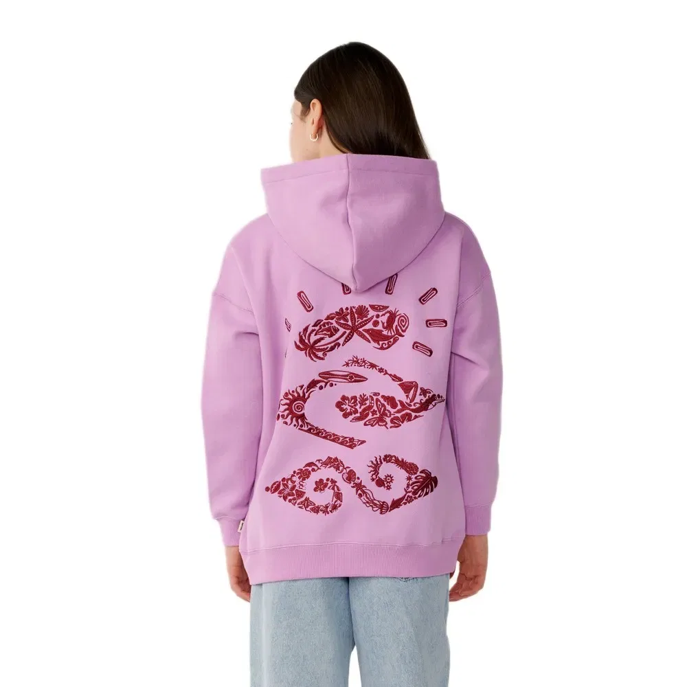 Детский худи для девочек с принтом Sunkissed Search Rip curl, Purple — фото 2