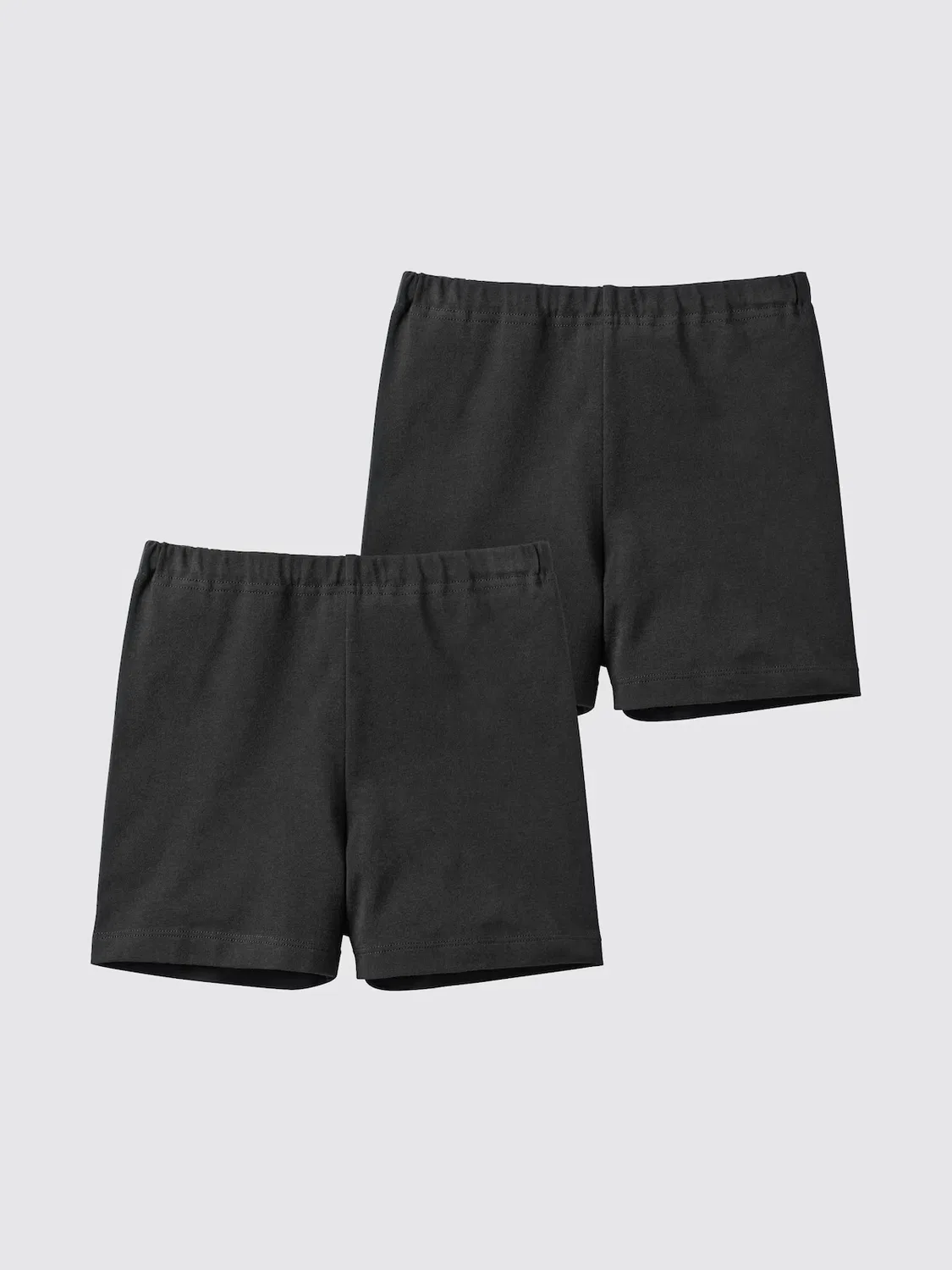 Штаны Uniqlo, для девочек, комплект из двух, черный