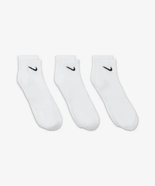 Носки повседневные анимационные, 3 пары, Nike, белый, черный — фото 3