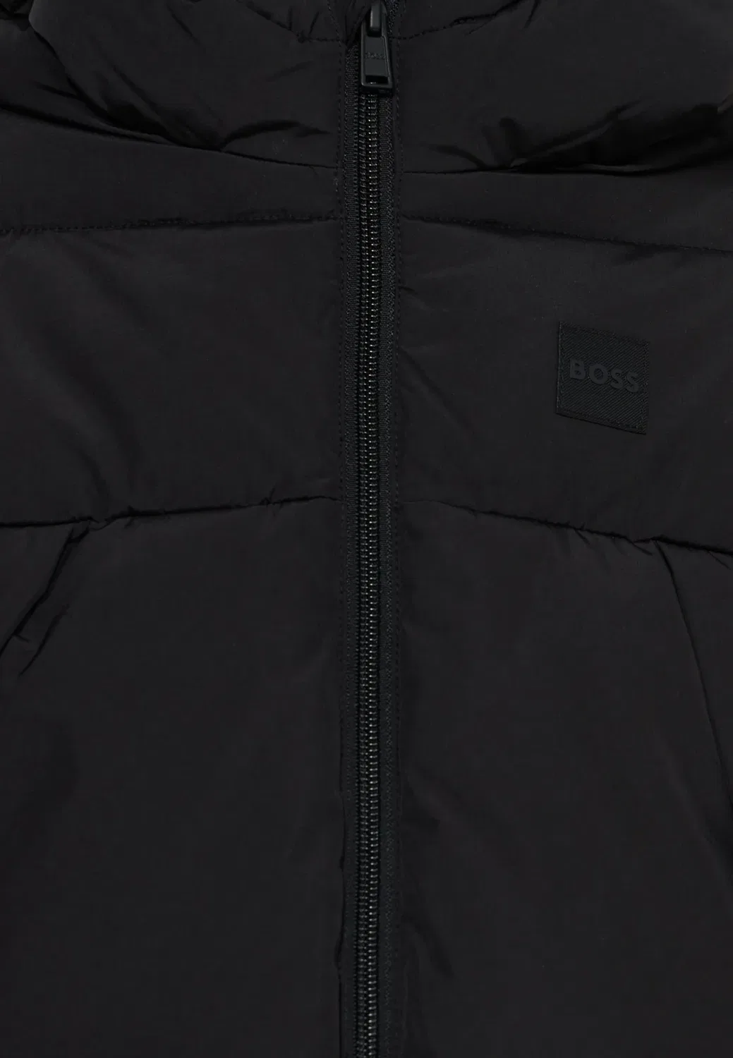 Пуховик - зимняя куртка Boss Kidswear, Black — фото 4