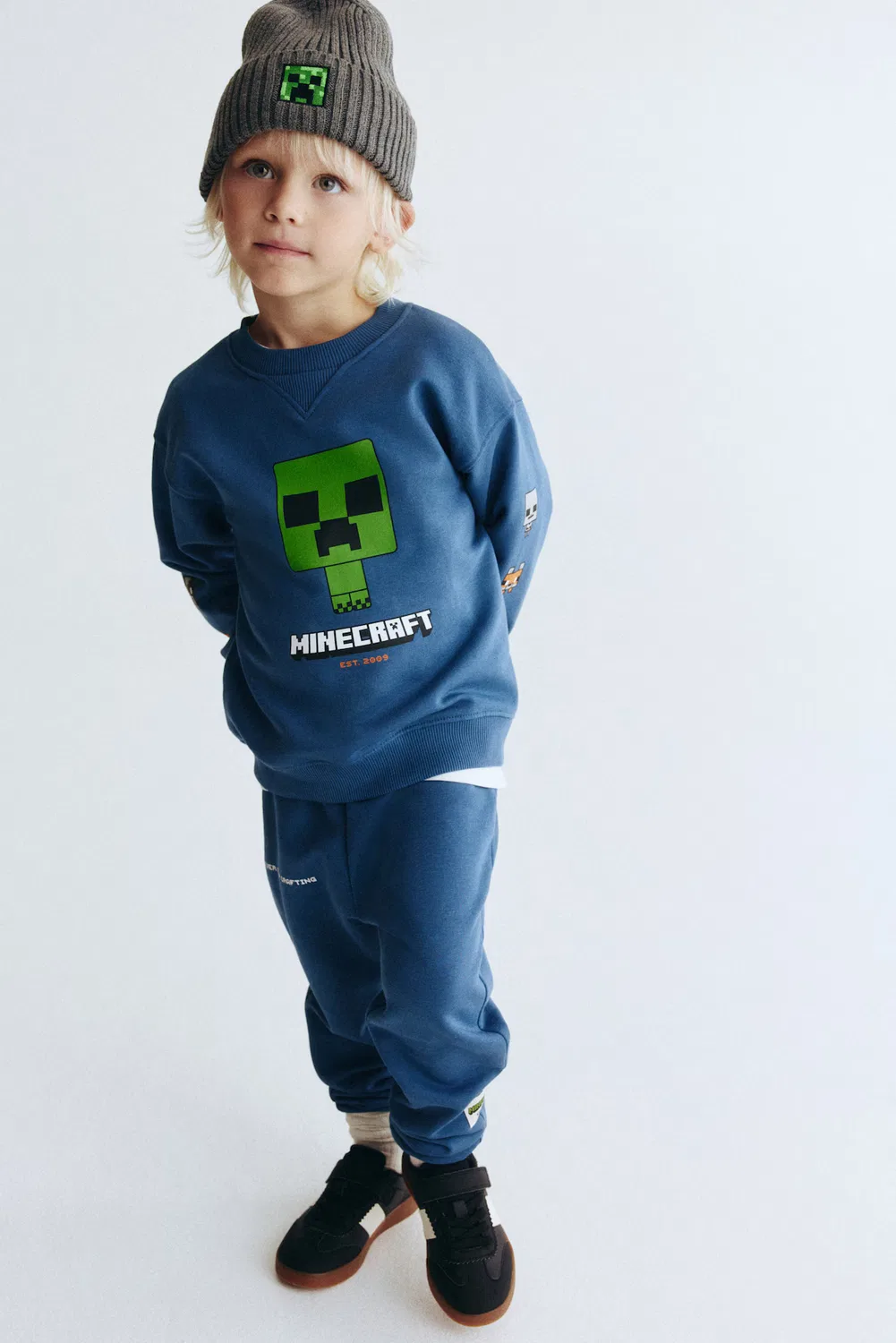 Комплект из двух толстовок с принтом H&M, Blau/Minecraft — фото 3