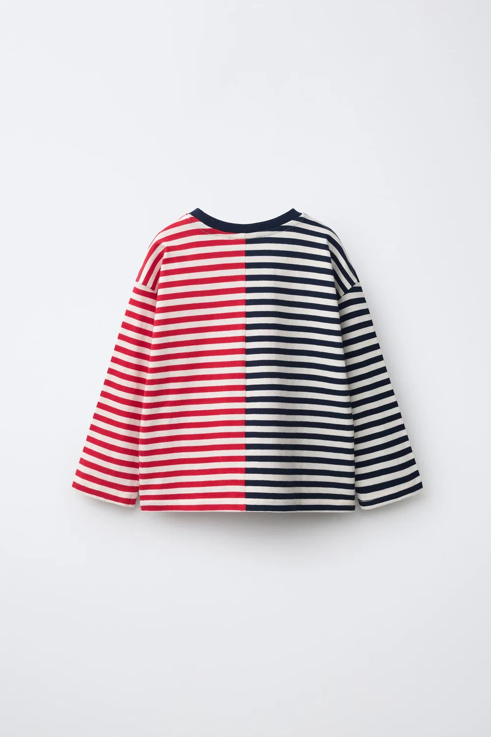 Футболка в полоску ZARA, red/navy — фото 2