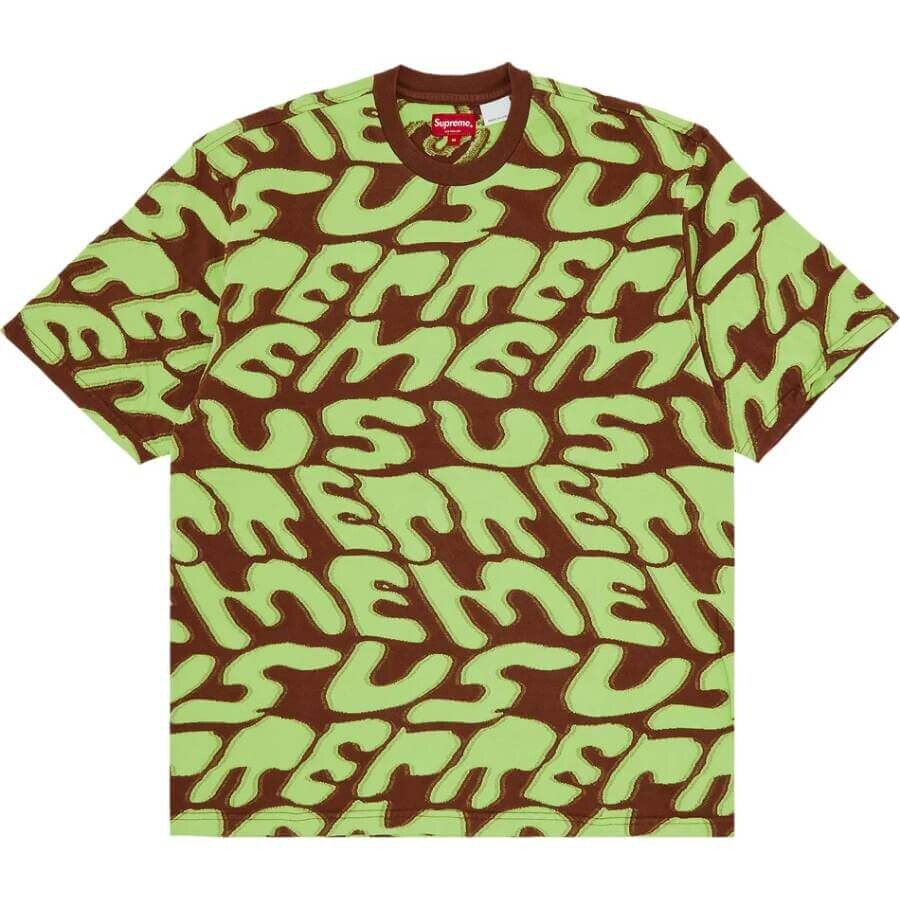 

Футболка Supreme Stacked Intarsia, коричневый