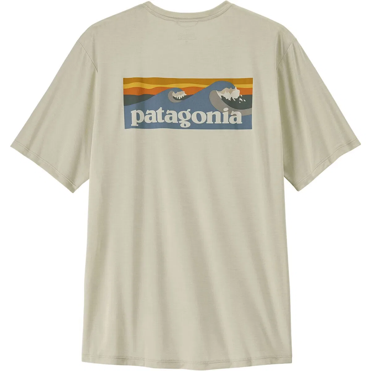 Мужская футболка с коротким рукавом с принтом Capilene Cool Boardshort Logo Daily Shirt Patagonia, Dyno White