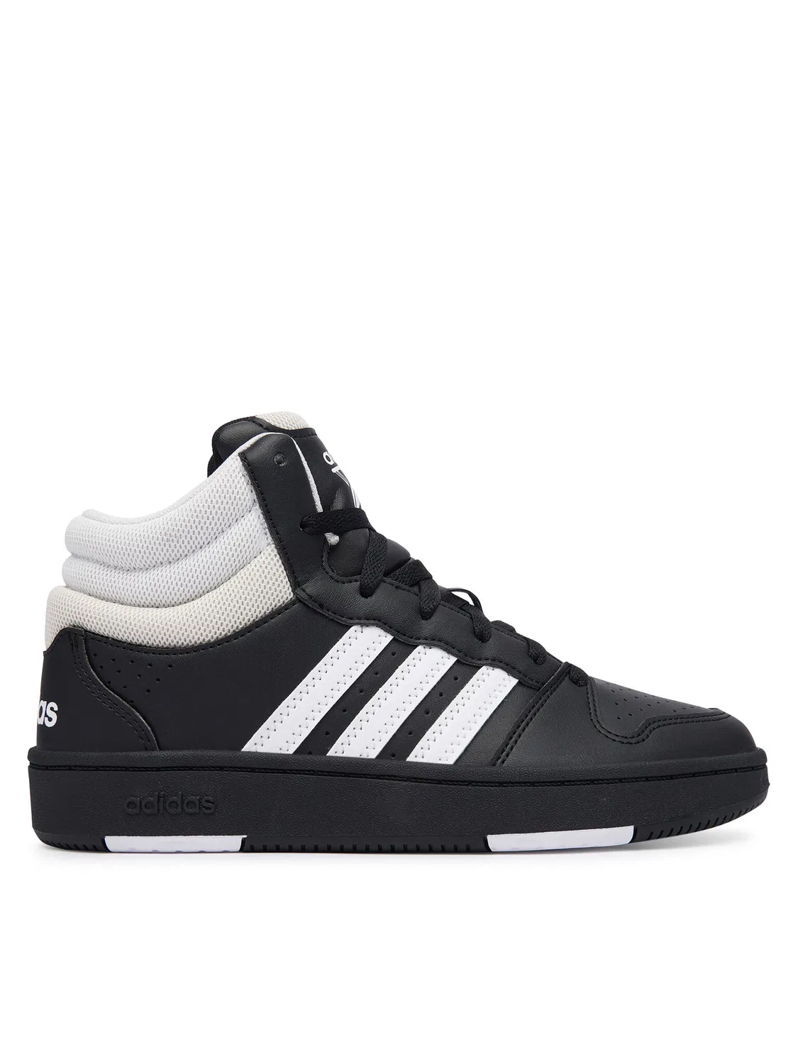 Кроссовки для мальчика Hoops Mid Classic Shoes Adidas, черный
