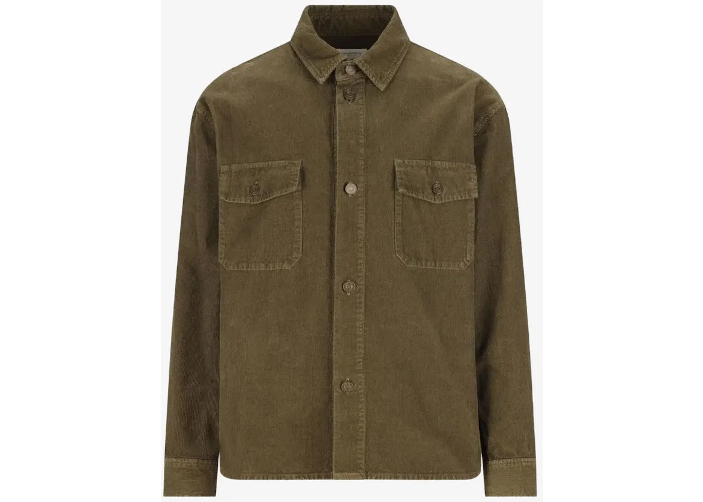 Мужская рубашка-оверсайз с длинным рукавом Overshirt Saint Laurent, Hunting Khaki