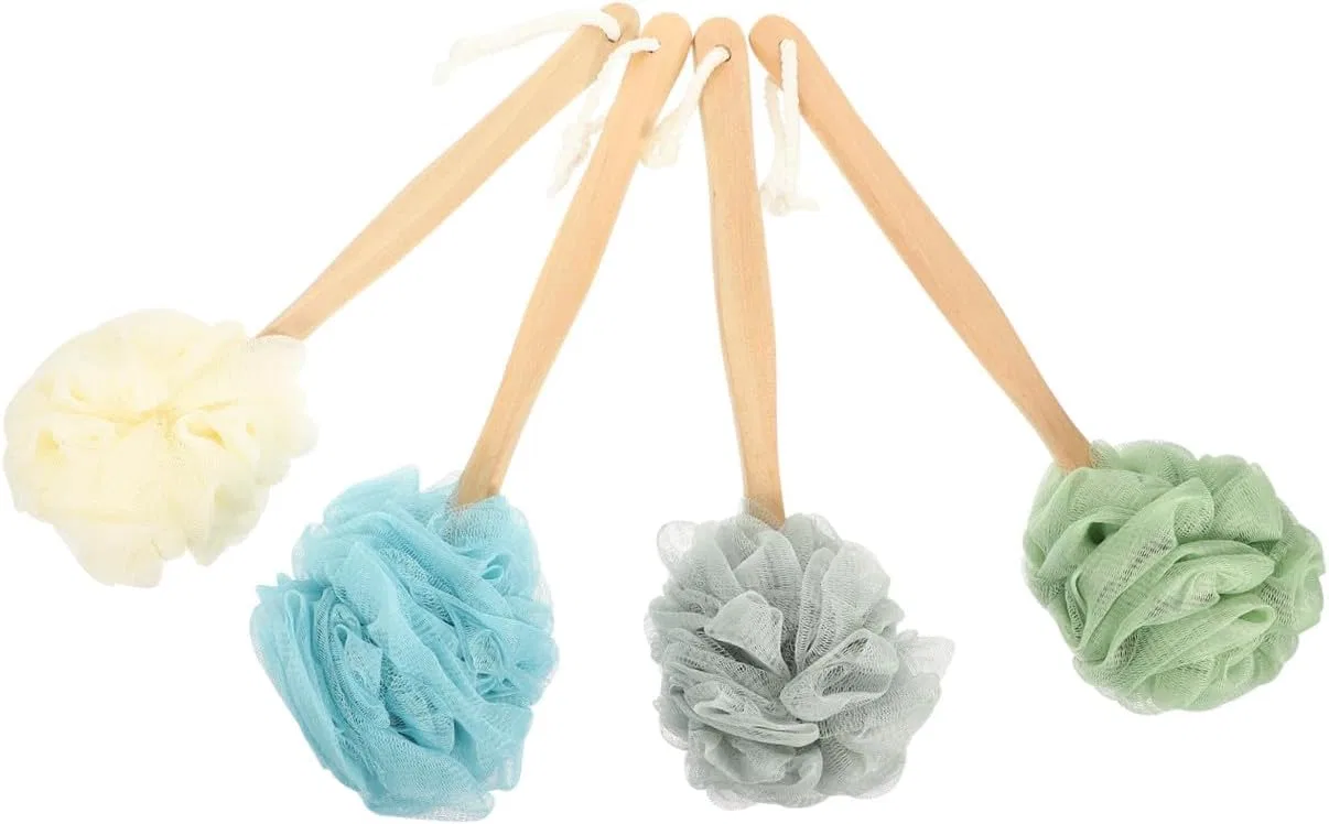 Набор щеток для тела Nylon, MOLUCKFU, 4 шт, 34x12x8 см