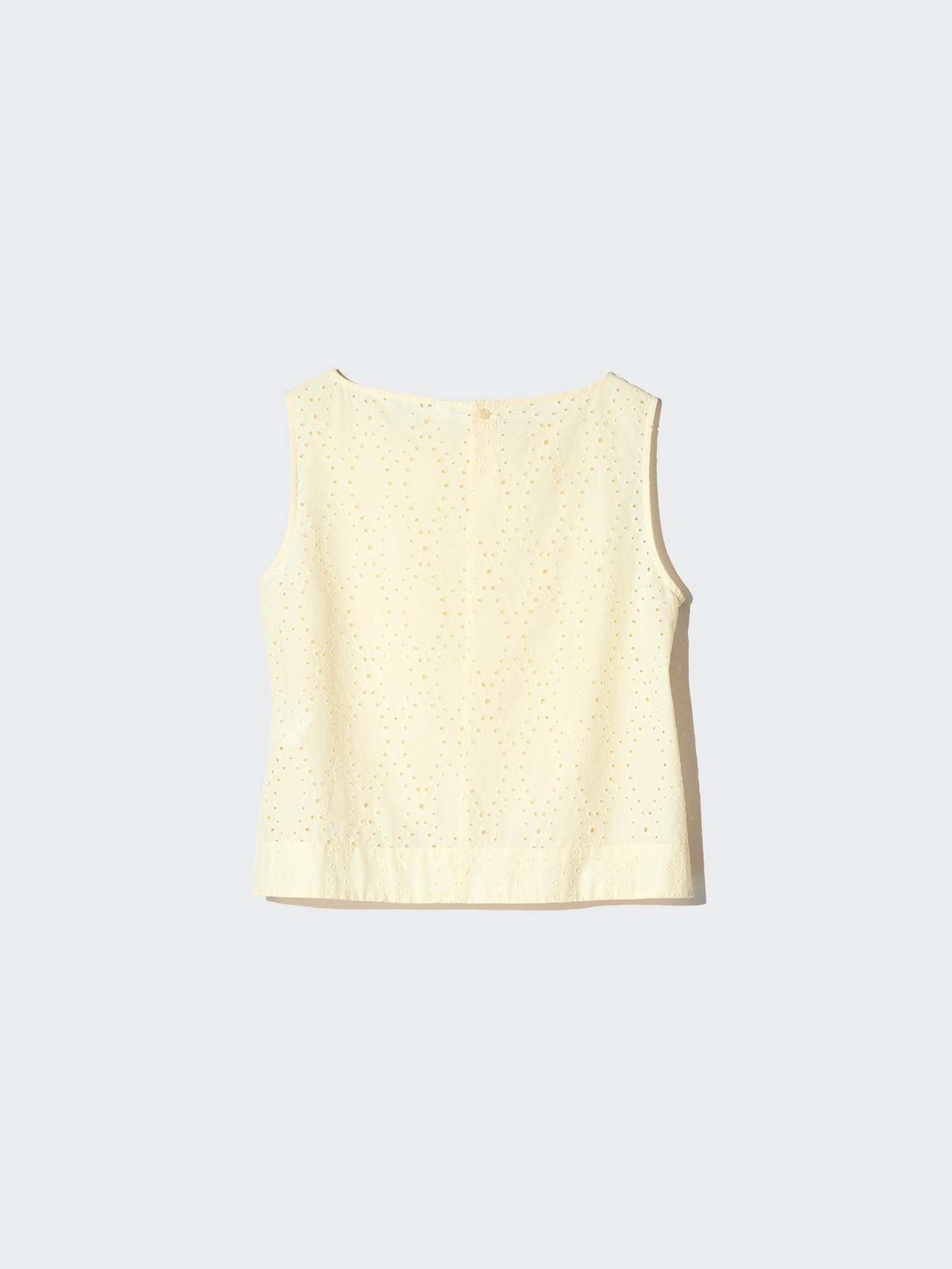 Блуза без рукавов Uniqlo Embroidered, 41 желтый — фото 2