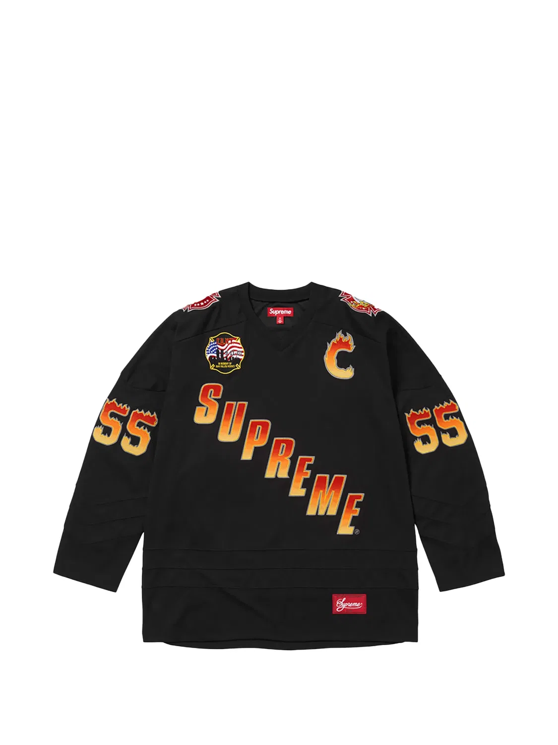 Футболка Hockey Jersey черного цвета Supreme, черный