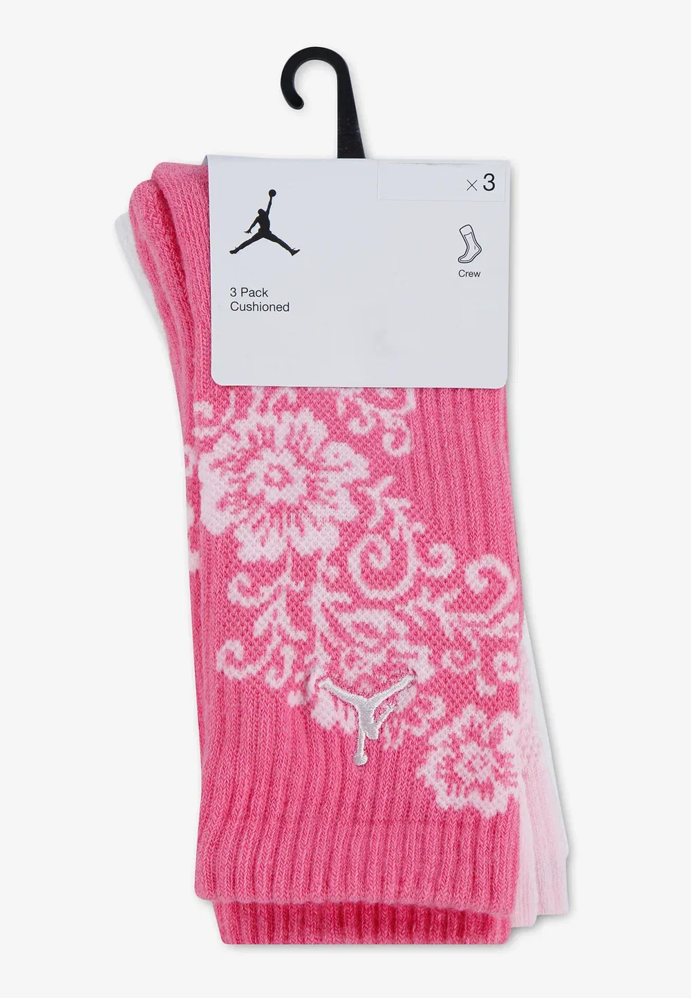 3 пары носков Jordan, Gym Pink/White — фото 3