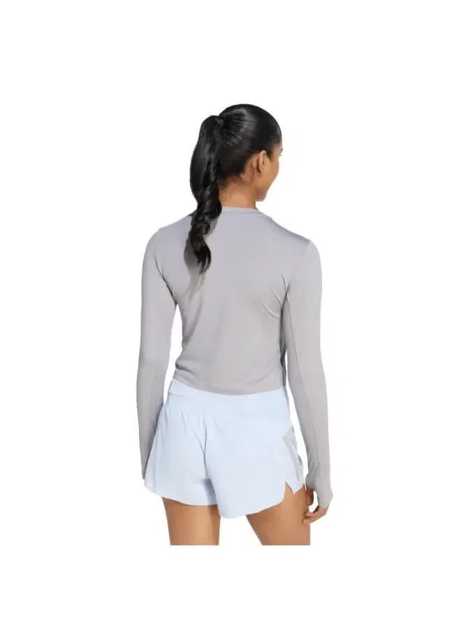 Лонгслив с длинным рукавом Adi365 Running Essentials Adidas, серый — фото 2