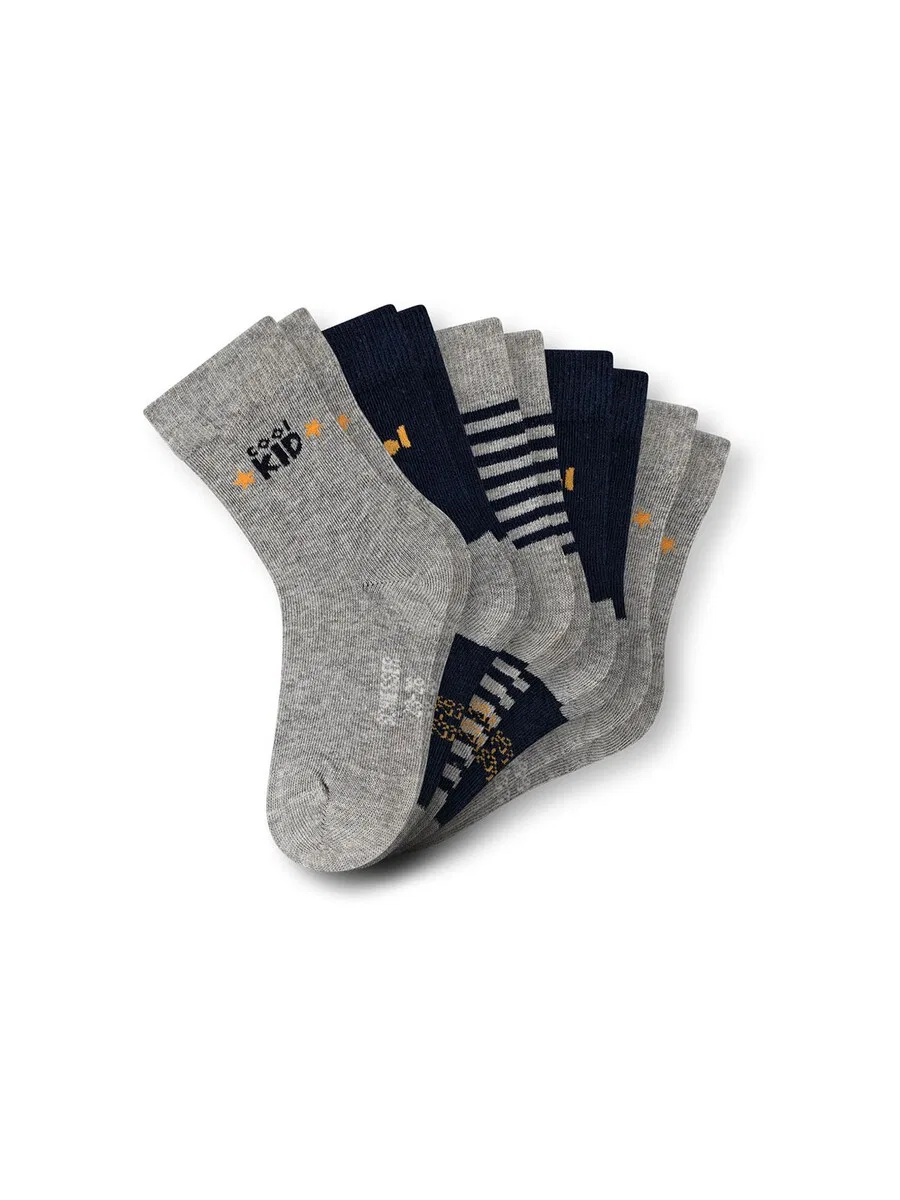 Детские носки SCHIESSER 'Legwear Kids' серого, пепельного и черного цвета — фото 3