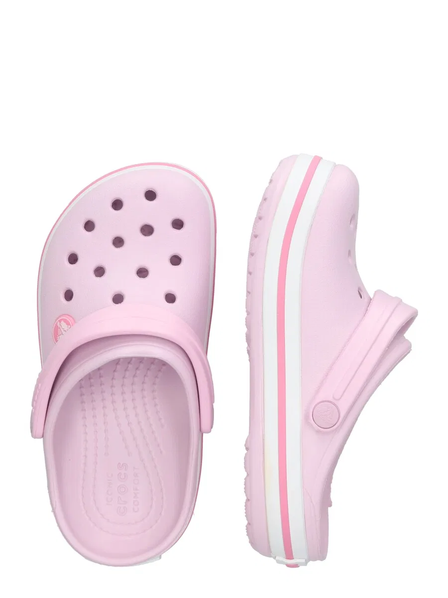 Сандалии Crocs в розовом и светло-розовом цвете — фото 2
