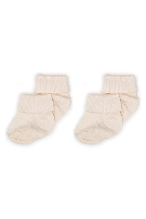 Детский комплект носков из бамбука Unisex Novibaby, Ecru