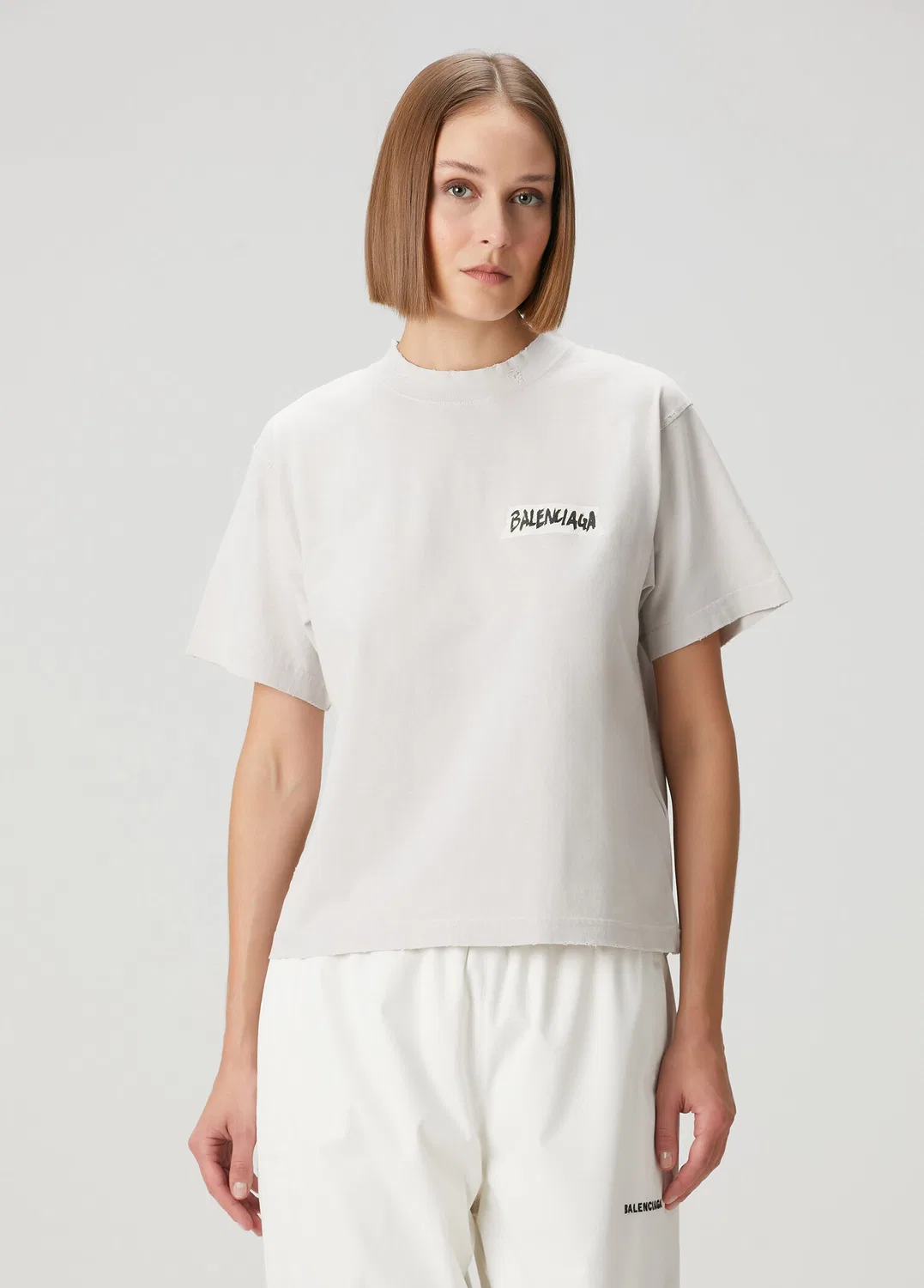 Футболка Balenciaga, белый — фото 3