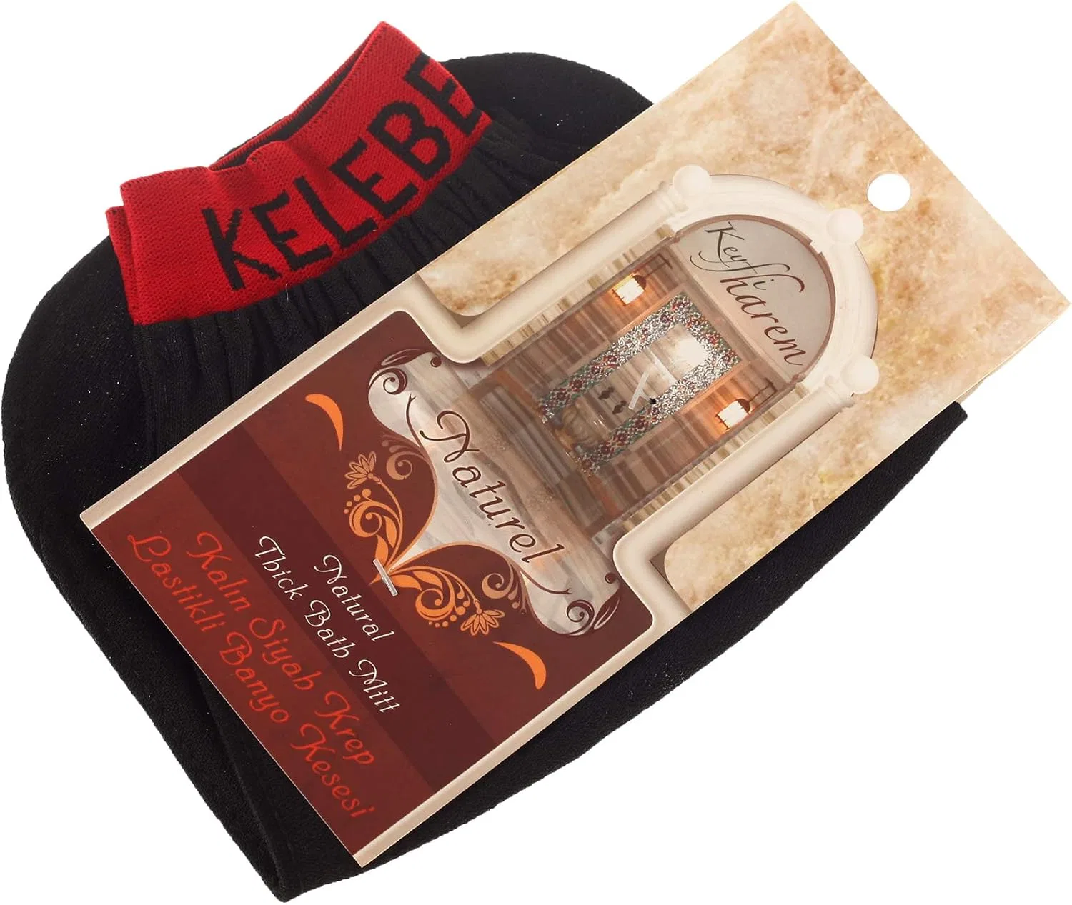 Мочалка для пилинга Kelebek Kese, Черная