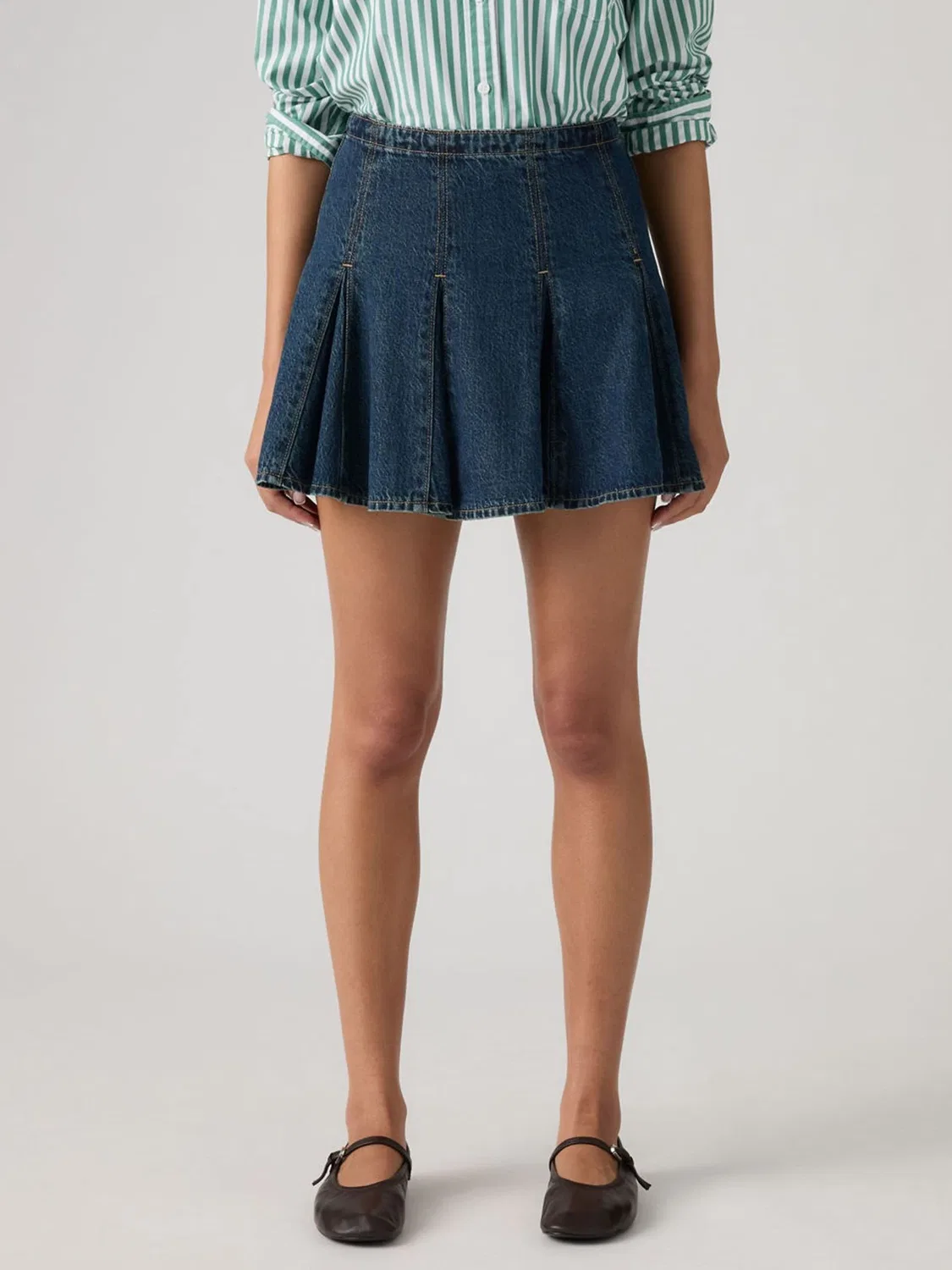 Юбка мини джинсовая Godet Levi's, Fell Off Stone