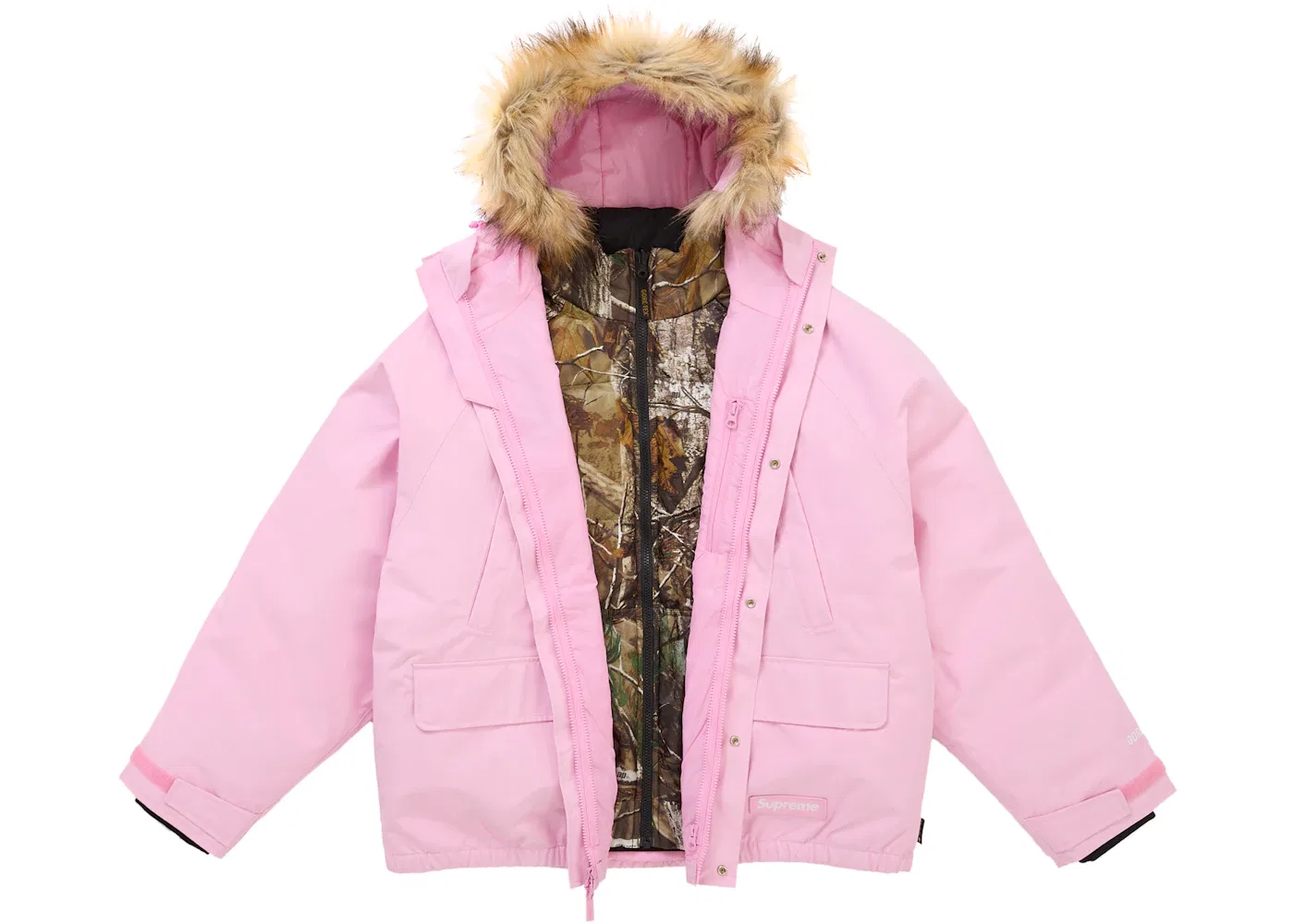 Мужская куртка-парка 2-в-1 с утеплителем Supreme GORE-TEX, Light Pink — фото 3