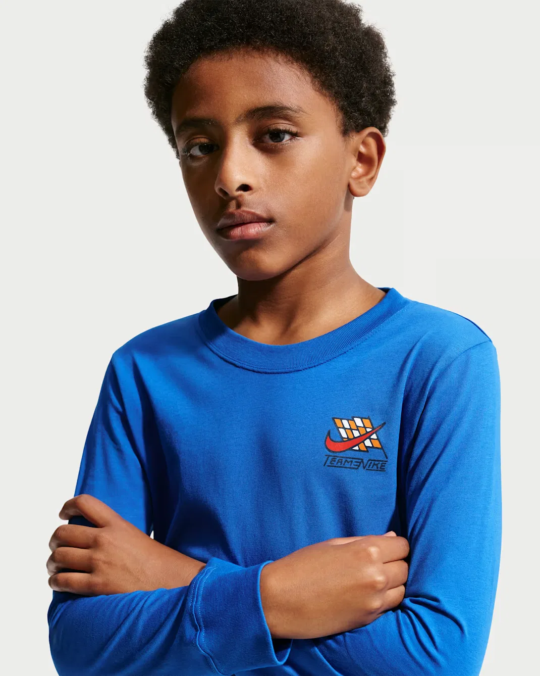 Детская футболка с длинными рукавами для подростков Nike Sportswear, Game Royal — фото 3