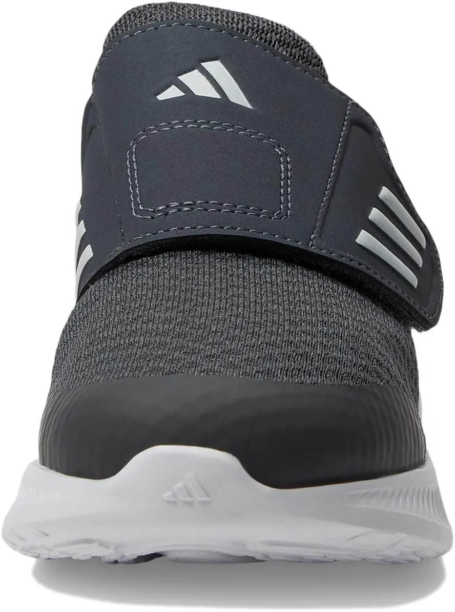 Детские кроссовки для девочек с липучками Runfalcon 3.0 adidas, Grey/Crystal White/Beam Pink — фото 4