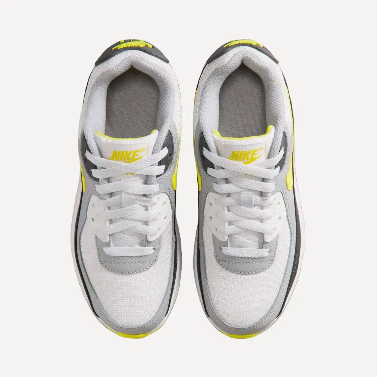 Детские кроссовки для мальчиков с сетчатым верхом AIR MAX 90 MESH (GS) Nike, Blanco — фото 4