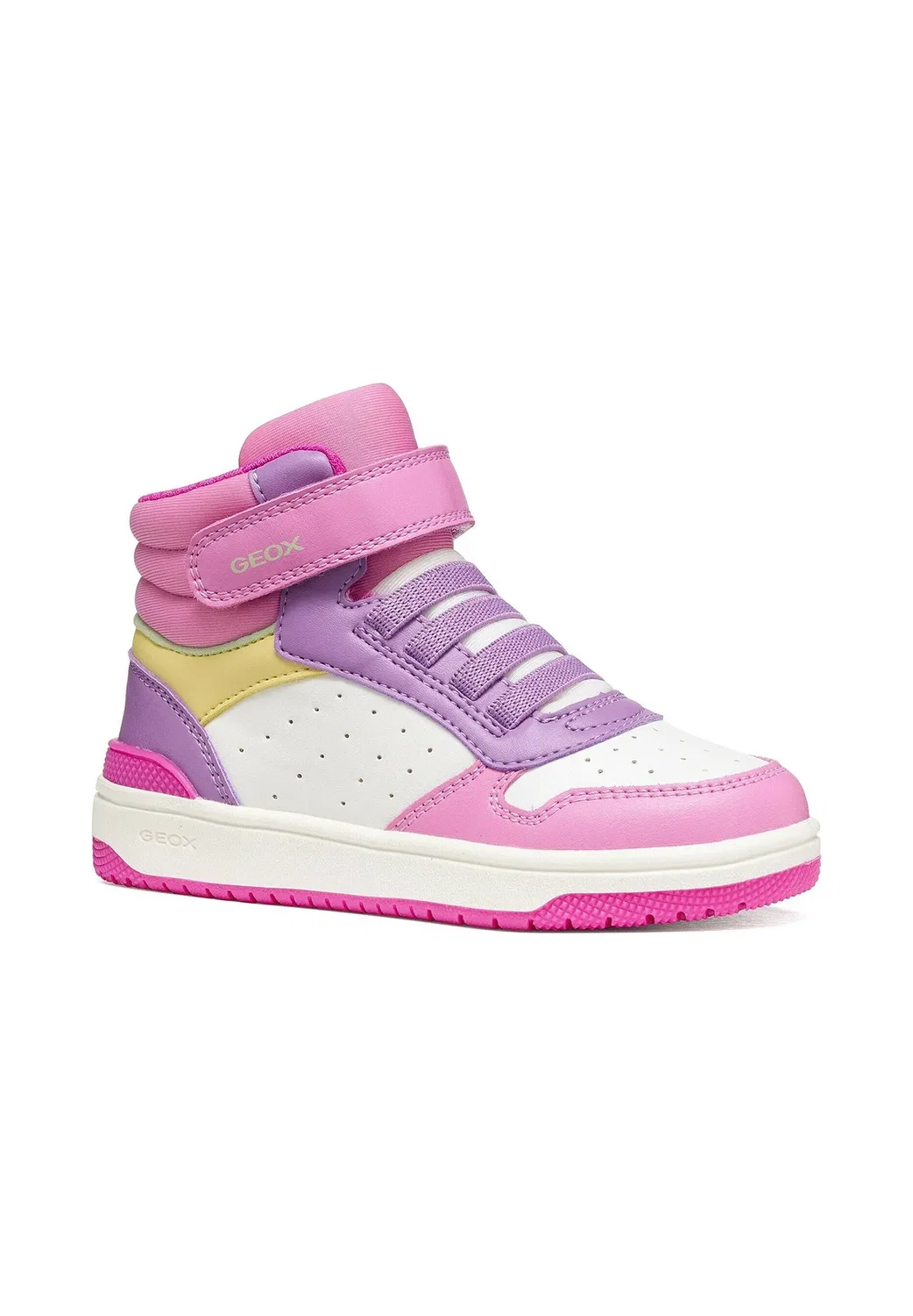 J washiba girl - детские туфельки Geox, Dark Pink Multicolor — фото 2
