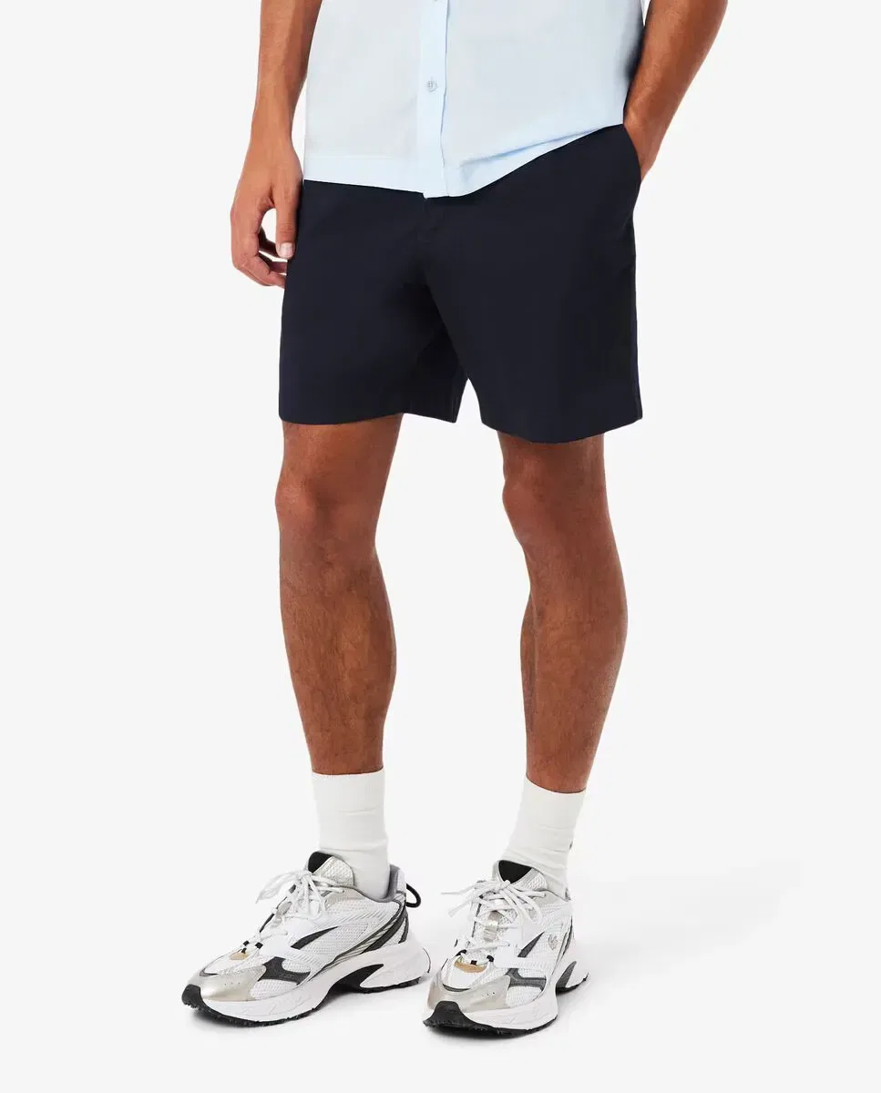Мужские шорты из эластичного хлопка Lacoste, Синий Морской — фото 3